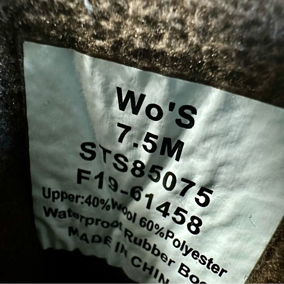 Sperry Syren Gulf Plaid Side Zip Duck Boots Shoes STS85075 Womens size 7.5 M - Picture 5 of 7